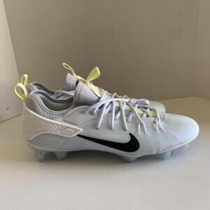 Nike Men's Size 11.5 Alpha Huarache 9 Elite Low Lax SE Grey Lacrosse Cleats New